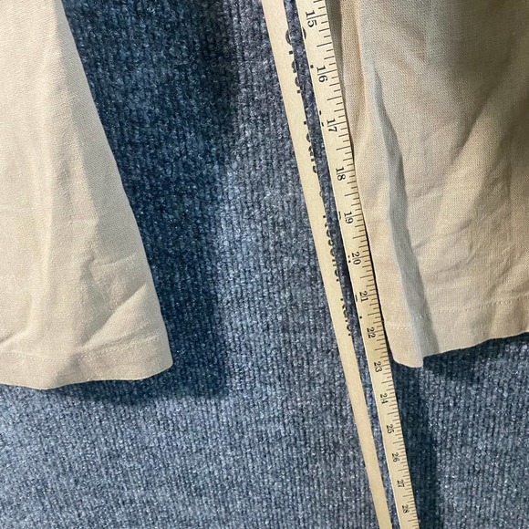 House of Harlow 1960 Linen Jumpsuit Small Tan Belted Straight Leg NWT - Picture 7 of 11